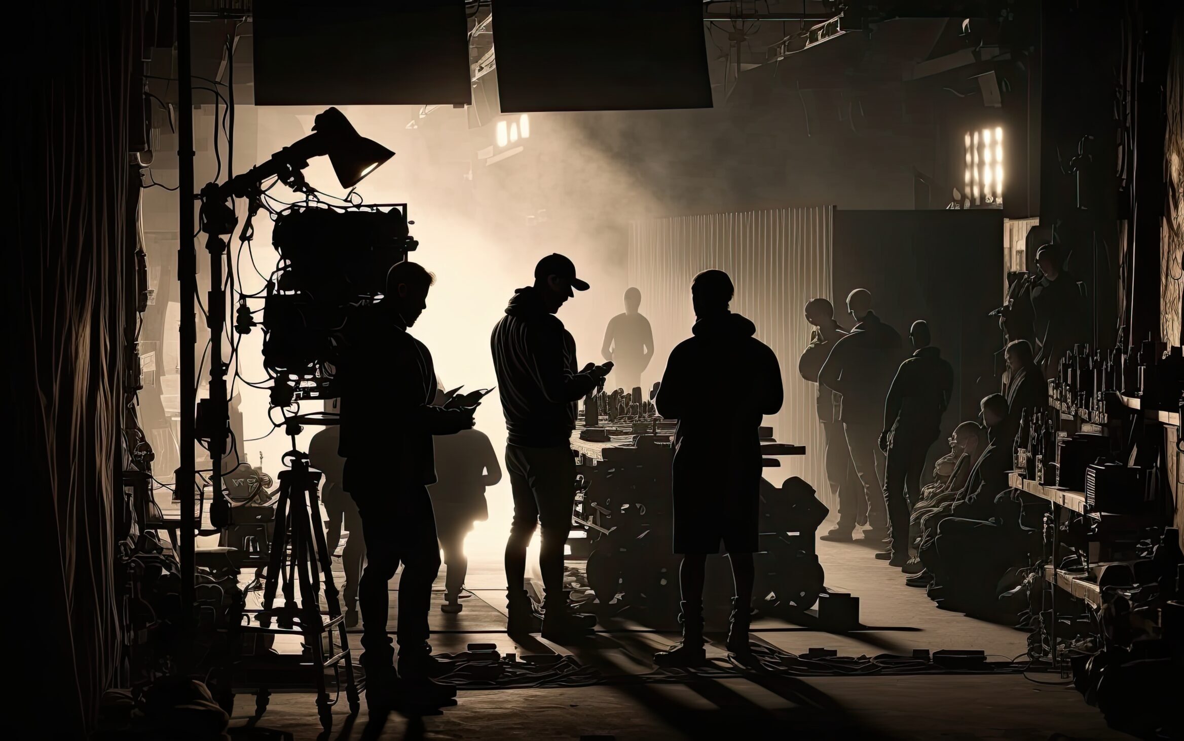 Behind the scenes of people working in big industries. Generativ